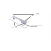 Support ressort de couvercle lave linge