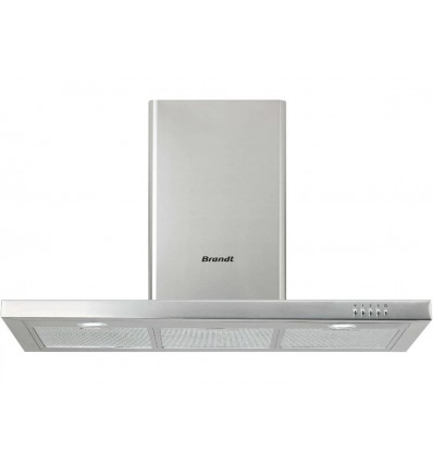 Hotte décorative Brandt inox 90 cm