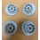 Lot roulette panier inférieur lave vaisselle