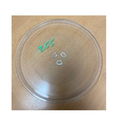 PLATEAU TOURNANT EN VERRE Ø 25,5 CM